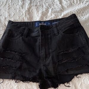 Black High-Rise Boyfriend Shorts size 0 w24